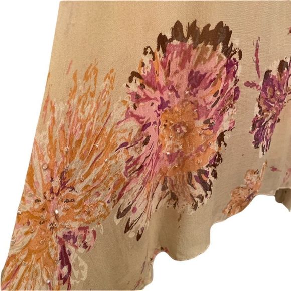 Hale Bob Paris-Los Angeles Sheer Top With Crystals And Sequins - Picture 3 of 12